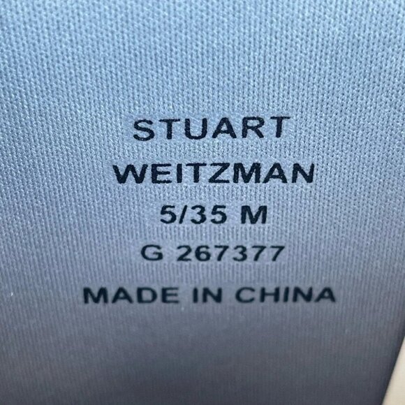 Stuart Weitzman The Griffin Rain Boot in Color Blue size 5/6.5 - Picture 3 of 11